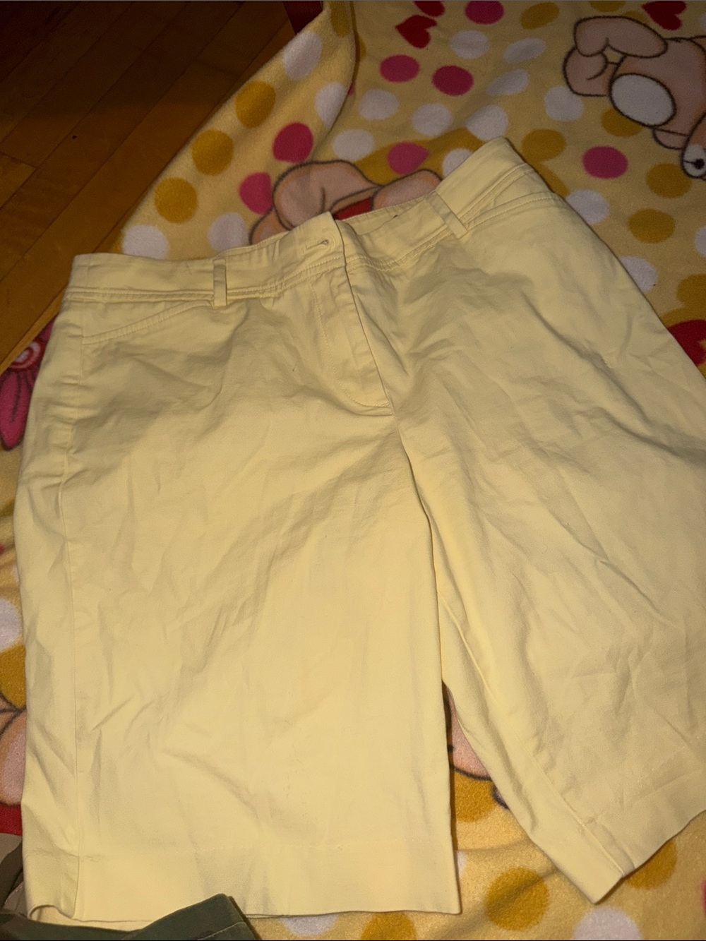 Talbots Light Yellow Bermuda Shorts